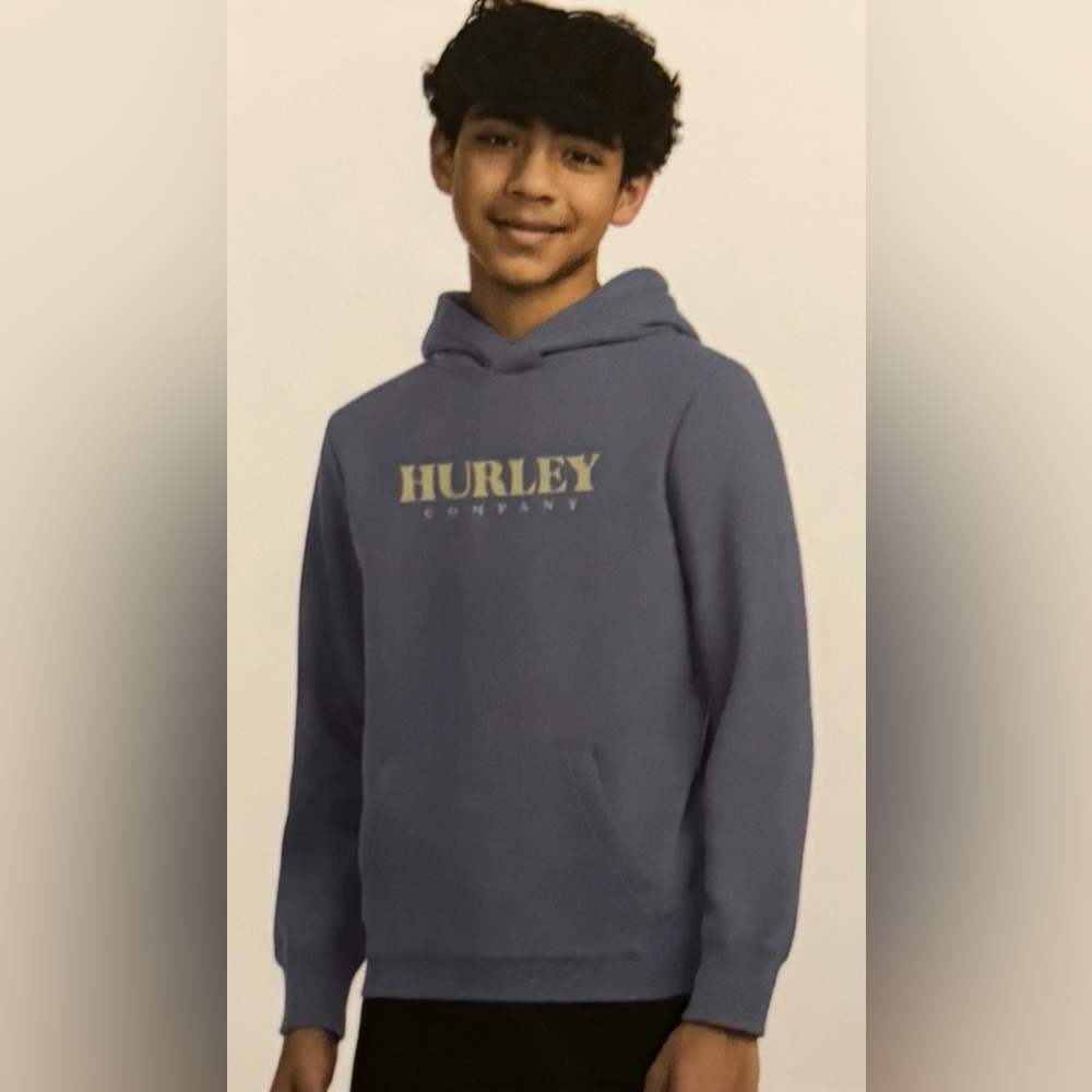 NWT Hurley Youth Gray Hoodie Sweater XL 18/20